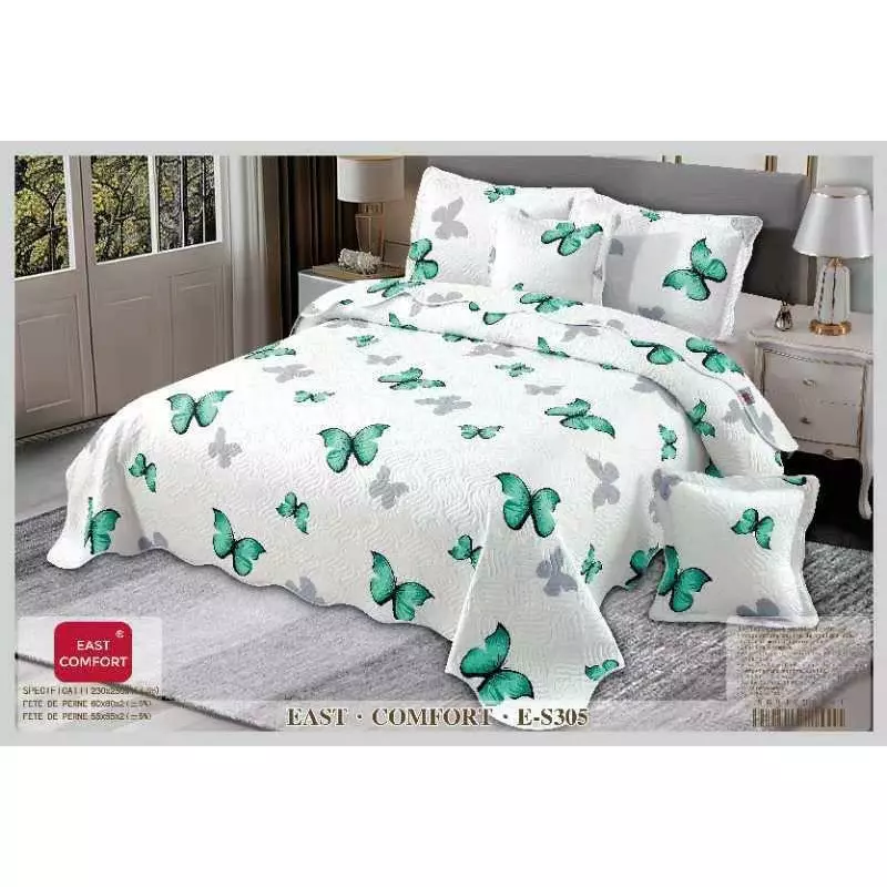 Set Cuvertura de Pat din Bumbac, 5 Piese- EAT359