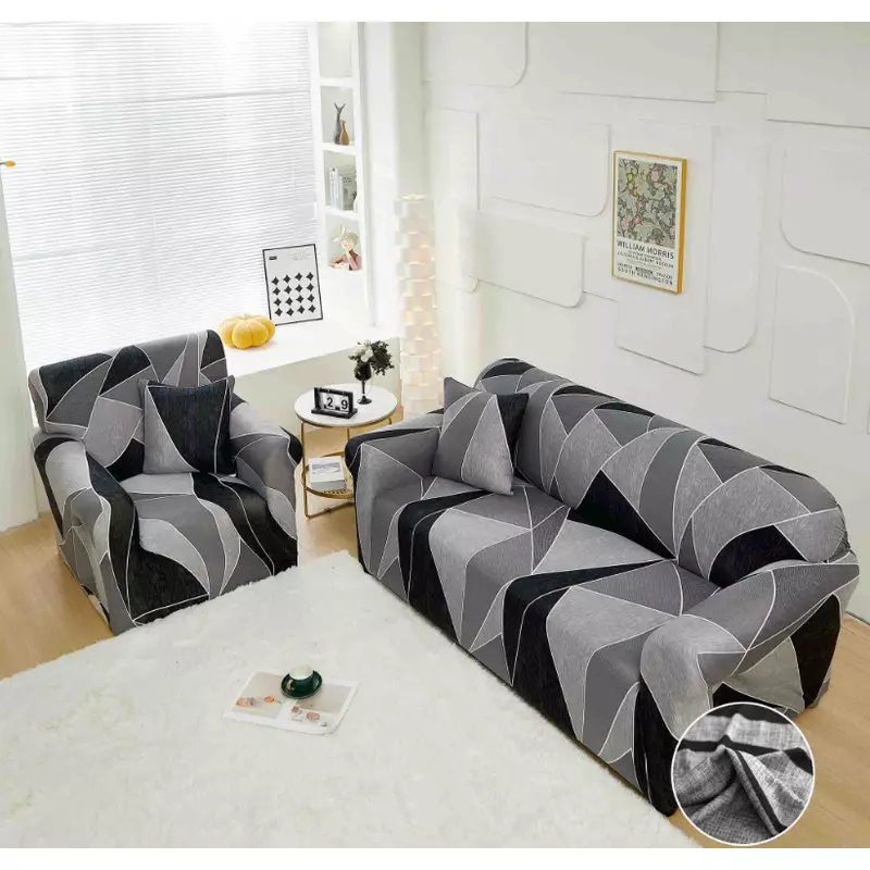 Set Huse Canapea 3 Locuri, Canapea 2 Locuri si 2 Fotolii Elastice Moderne - JOJ494