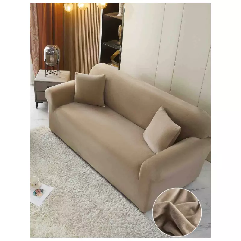 Set Huse Canapea 311 Catifea, Bej - JOJ458