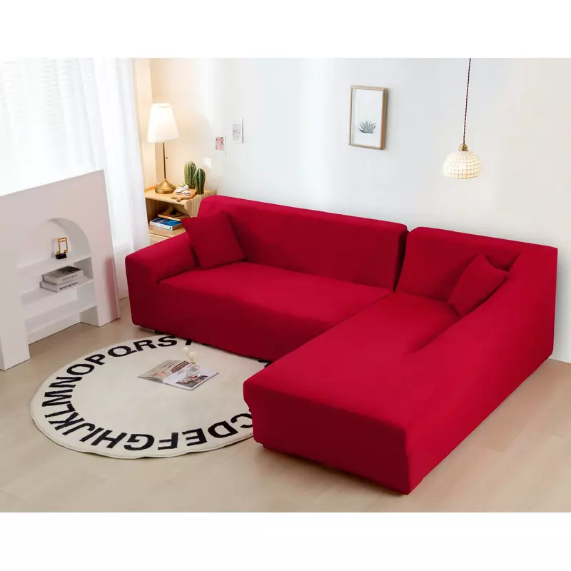 Husa Coltar Elastica Moderna, Rosu - EAT382