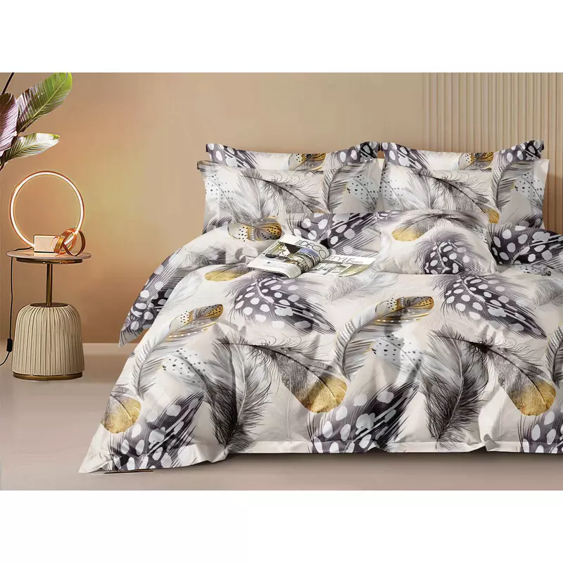 Lenjerie de Pat 4 Piese - Bumbac Satinat - SUZ119
