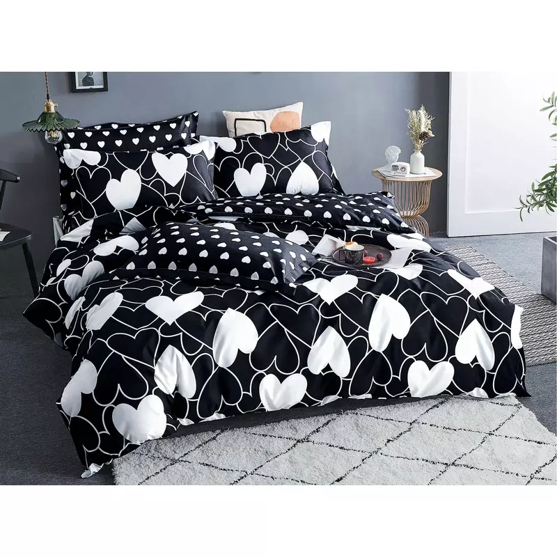 Lenjerie de Pat 4 Piese - Bumbac Satinat - SUZ123