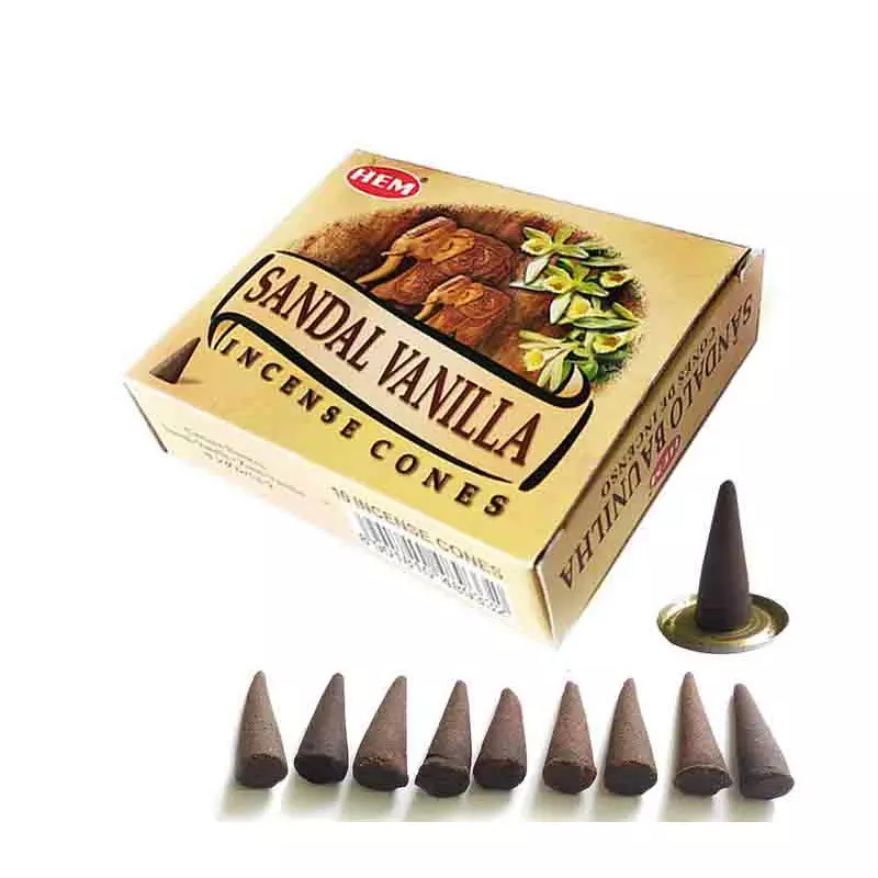 Conuri Parfumate - 10 Buc - Sandal Vanilla