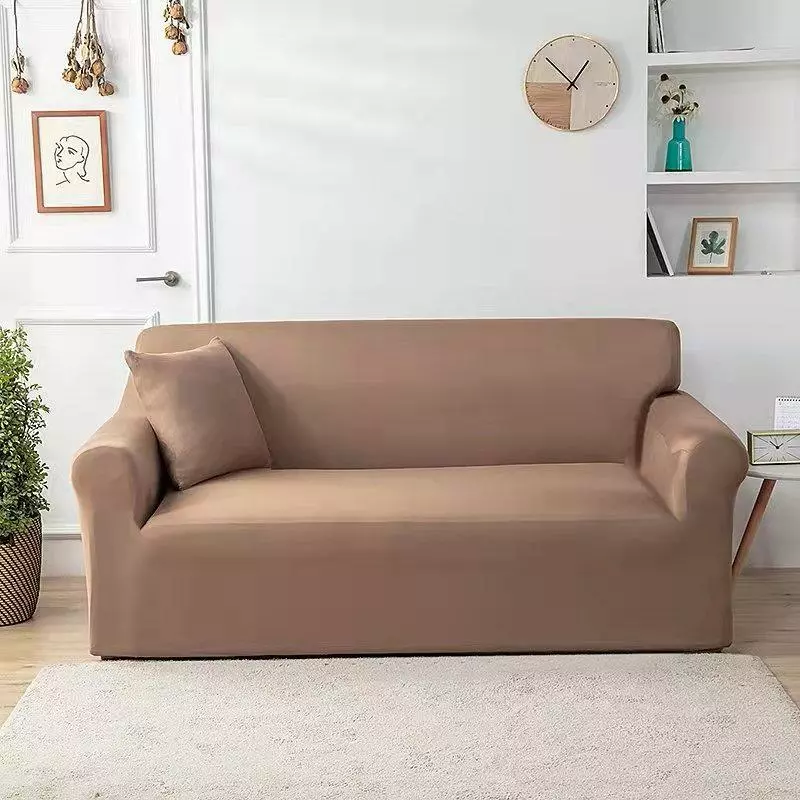 Husa Canapea 2 Locuri Elastica Moderna, Maro deschis - EAT541