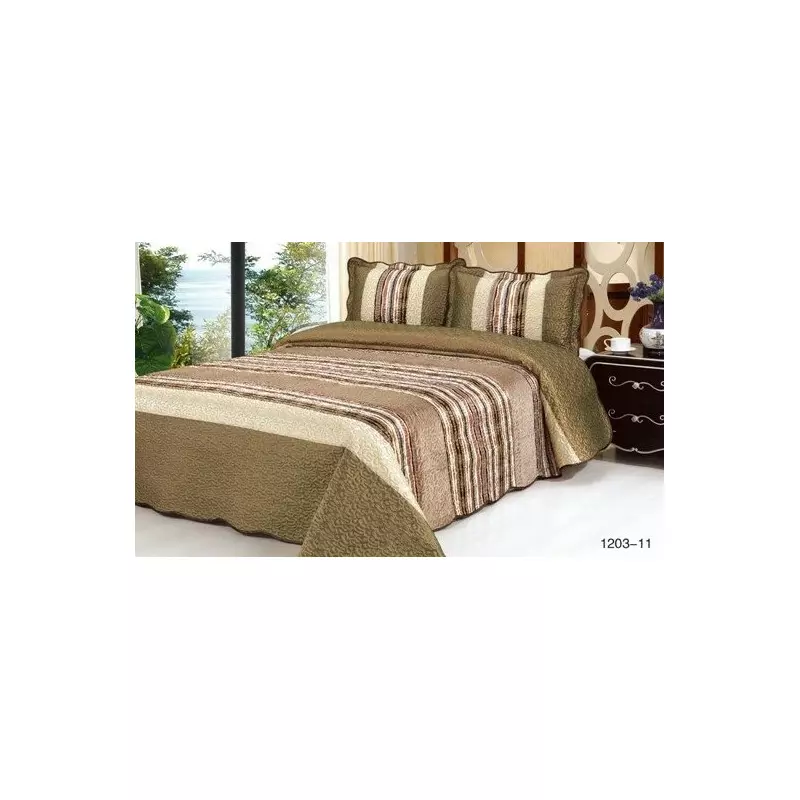 Set Cuvertura Pat din Matase si Catifea - LIM146