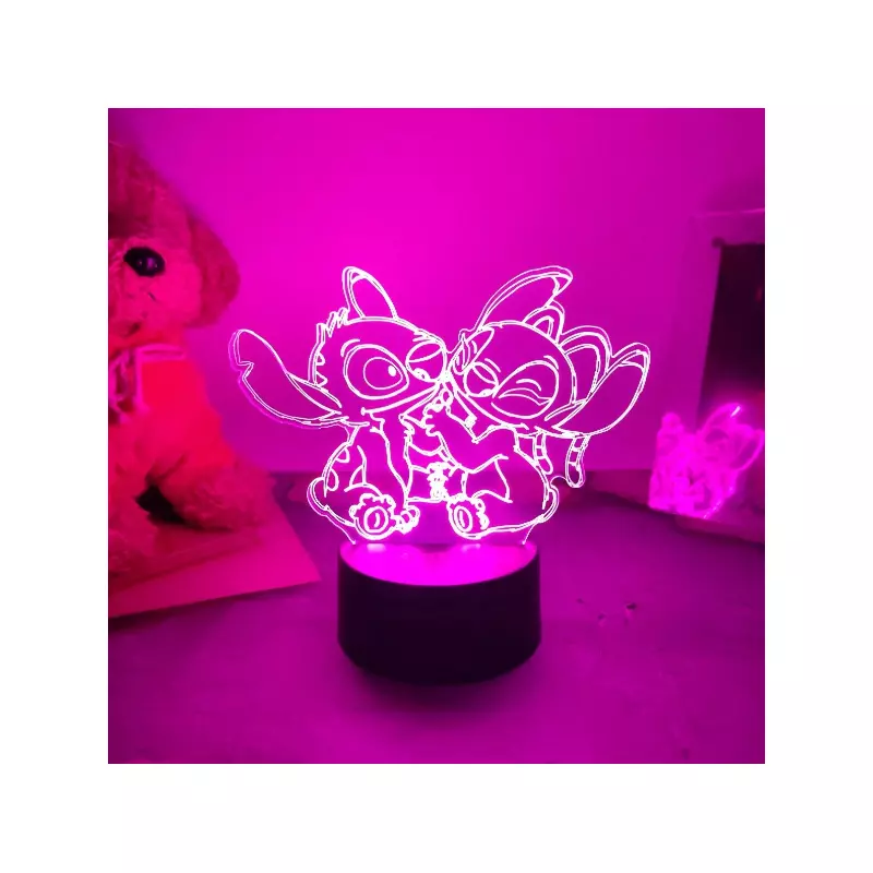 Lampa de Veghe cu Angel & Stitch -  85053
