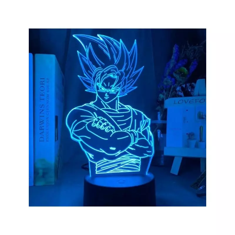 Lampa Decorativa 3D Son Goku Kakarotto, 7 culori - 10009