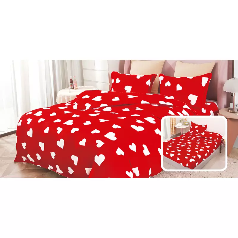 Lenjerie Cocolino 6 Piese Pentru Pat Dublu cu Elastic - XIA240