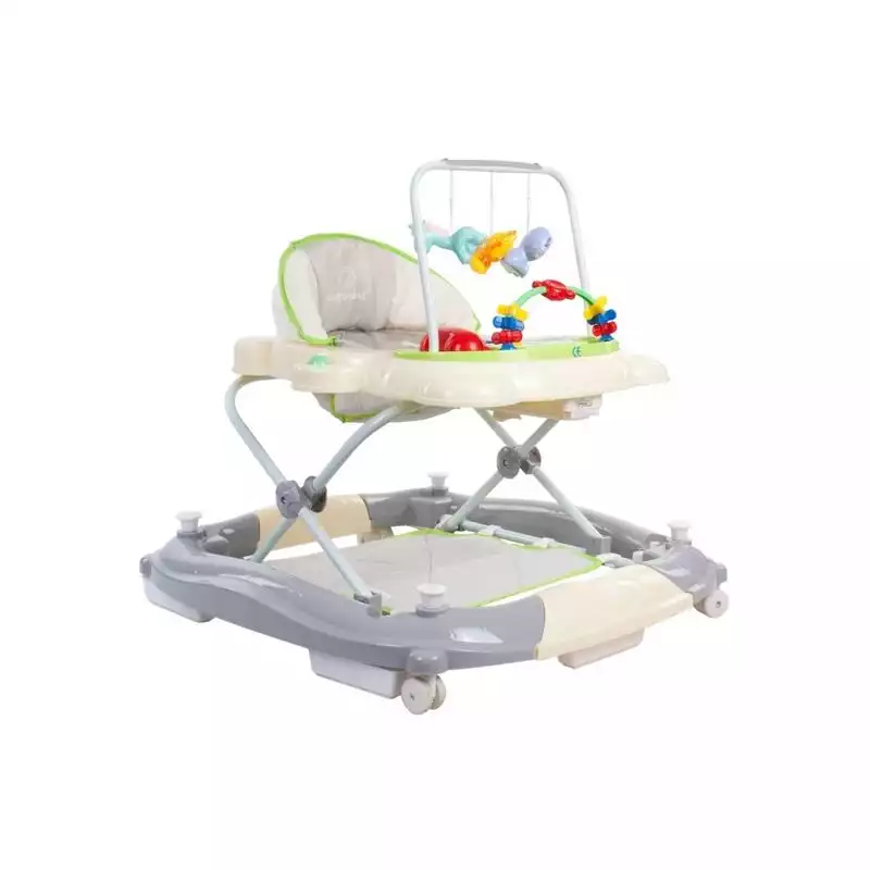 Premergator Sun Baby Pisicuta 021 cu functie de balansoar - Green Grey