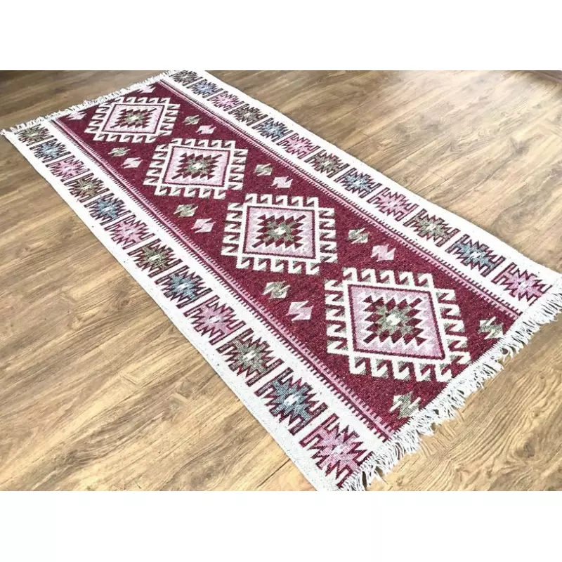 Covoras Tradational Rosu,  80x250cm - CROM34