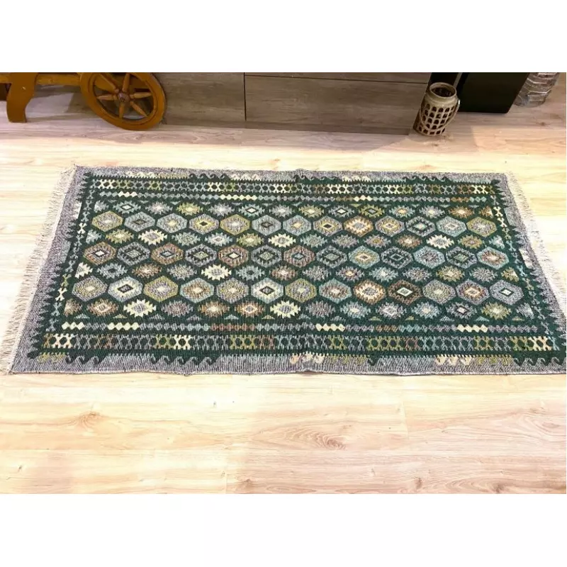 Covoras Tradational R-Verde,  100x200cm - CROM37