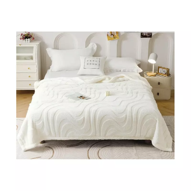 Patura Cocolino cu Blanita, Alba cu Dungi - SIPR-Pd02