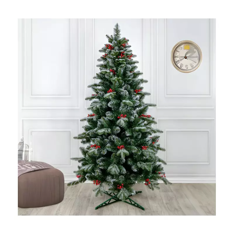 Brad Artificial de Craciun, Verde, 200 cm, Suport Inclus - INV8118865