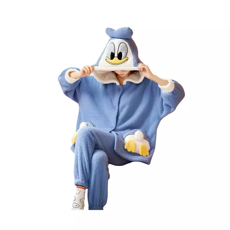 Set Pijama de Dama 2 Piese, Cocolino, Albastru Deschis - MEI59