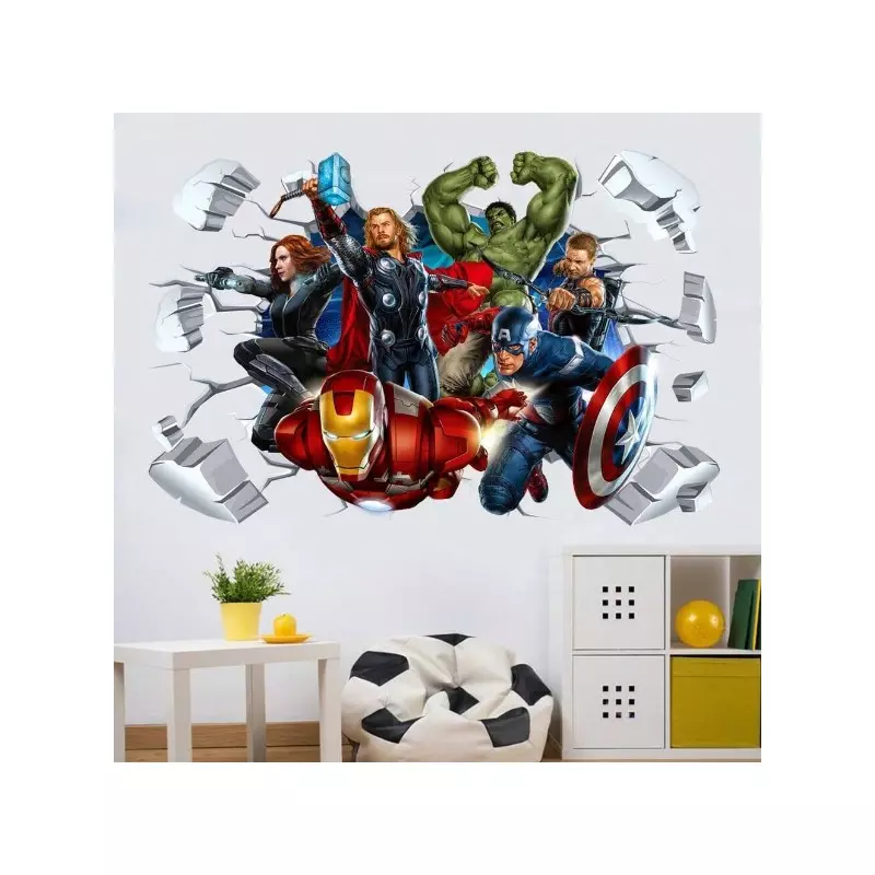 Sticker Perete Autocolant - MARVEL - 6 Raboinici - 40x60cm - 12543
