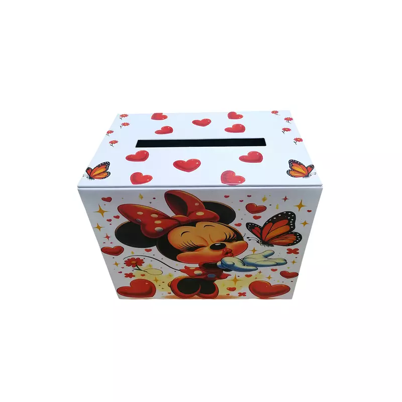 Cutie Dar Botez, Alba cu Minnie Mouse Rosie - CDB15