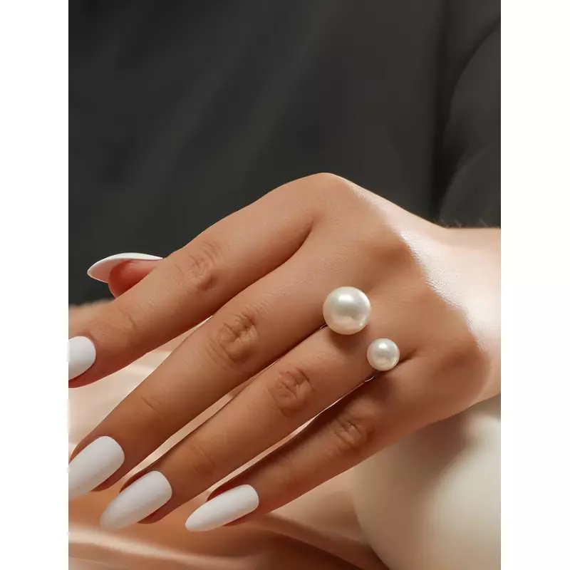 Inel Ajustabil, cu Perle Artificiale - 08800