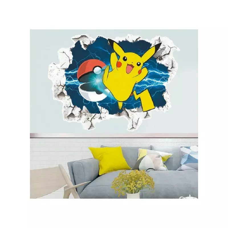 Sticker Perete Autocolant Pokemon - Fulger Albastru 50 x 40 - 94414