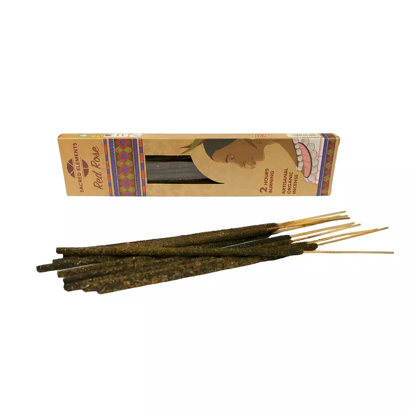 Betisoare Parfumate Sacred Elements - Set 10 Buc - Red Rose 2 Ore
