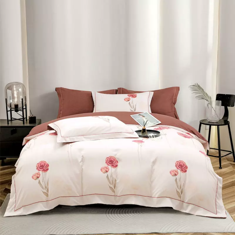Lenjerie Din Bumbac, Tip Finet PREMIUM, Luxury, Cu Elastic, Ambalata in Cutie - JOJ778