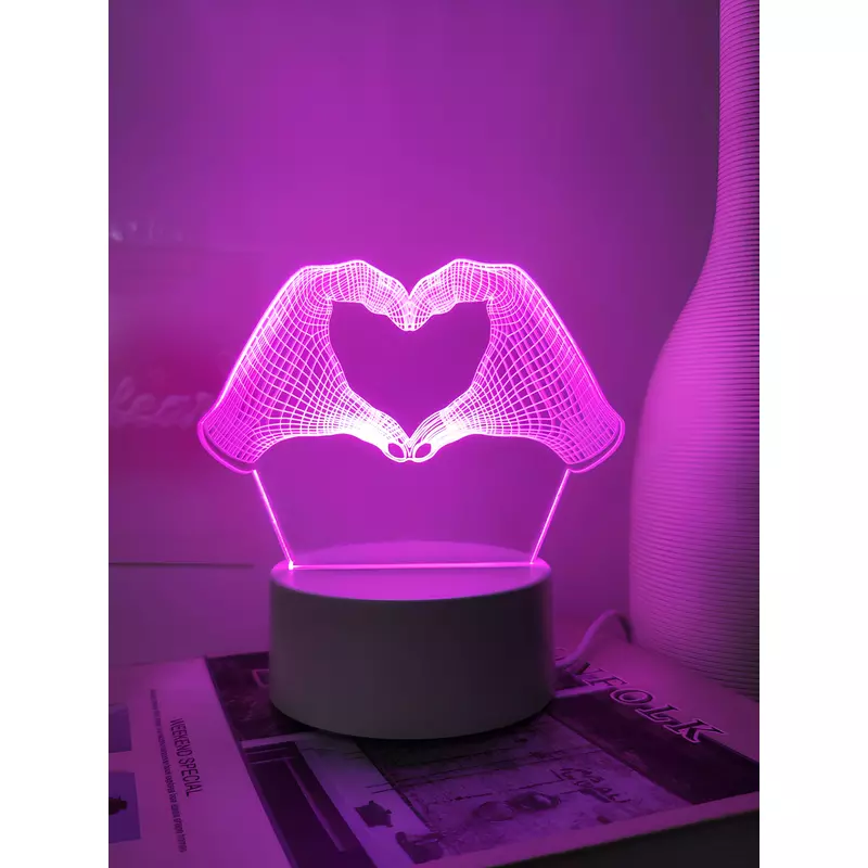Lampa de Veghe 3D Inima - 16x12 cm - 02053