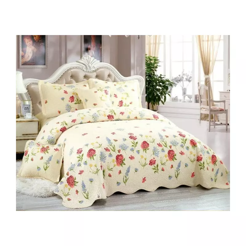 Set Cuvertura de Pat din Bumbac, 5 Piese- EAT15