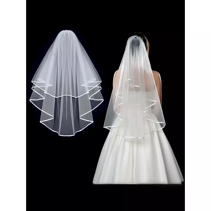 Voal de Mireasa - 80x50cm Alb - 03371