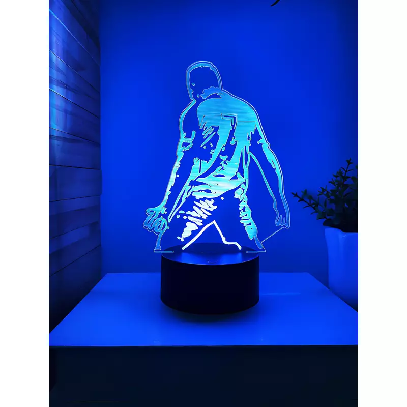 Lampa Decorativa 3D - Fotbalist Multicolor - Cristiano Ronaldo - 20x13cm - 32709