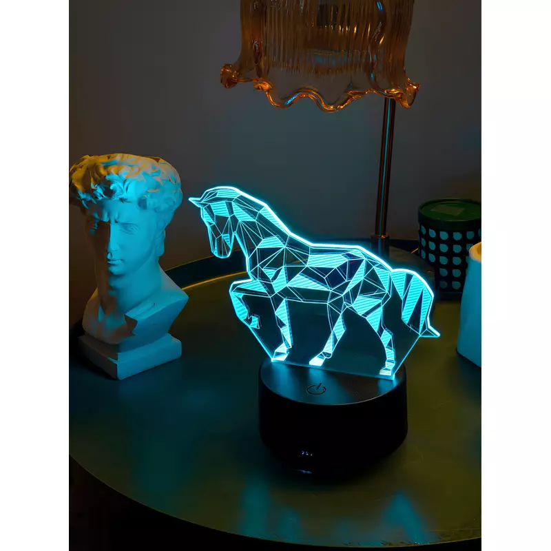 Lampa Decorativa 3D Cal, Multicolor - 14x13cm - 38371