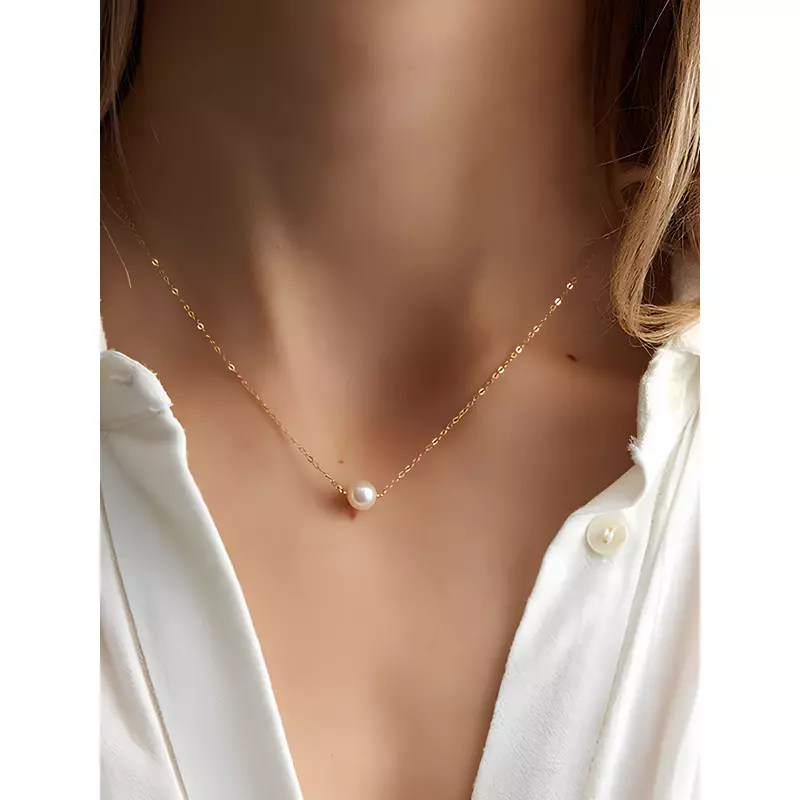 Colier Auriu cu Perle - 90206
