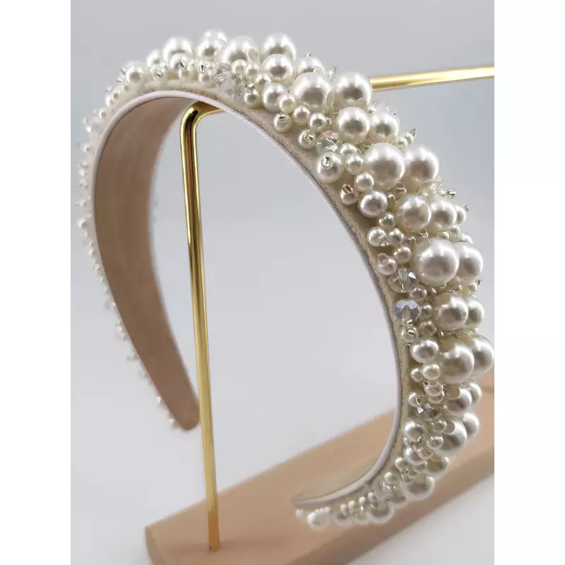 Bentita de Par cu Decorata cu Perle - 11464