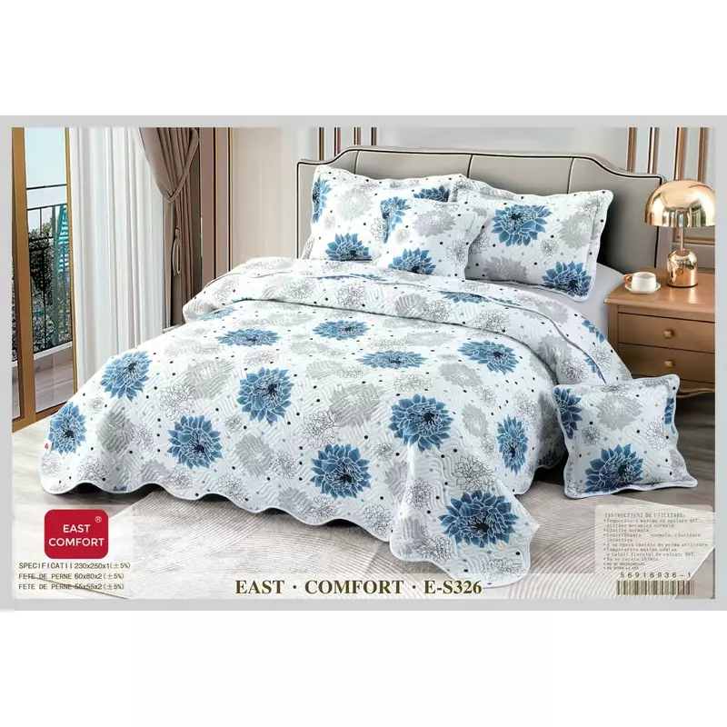 Set Cuvertura de Pat din Bumbac, 5 Piese- EAT20