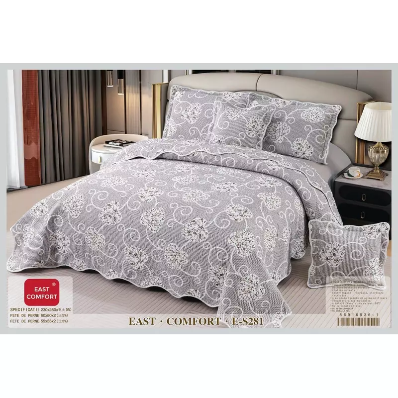 Set Cuvertura de Pat din Bumbac, 5 Piese- EAT22