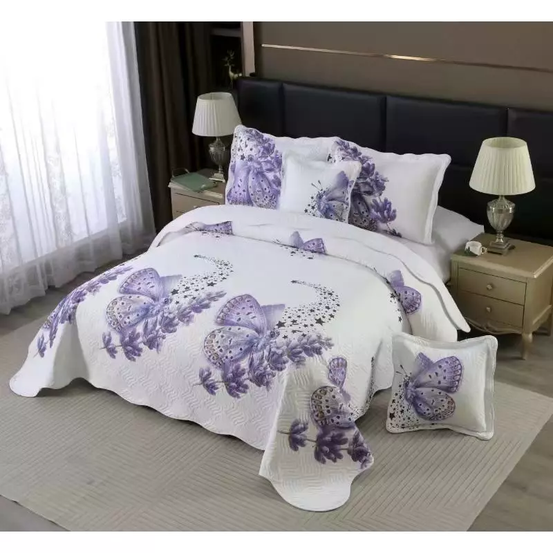 Set Cuvertura de Pat din Bumbac, 5 Piese- EAT43