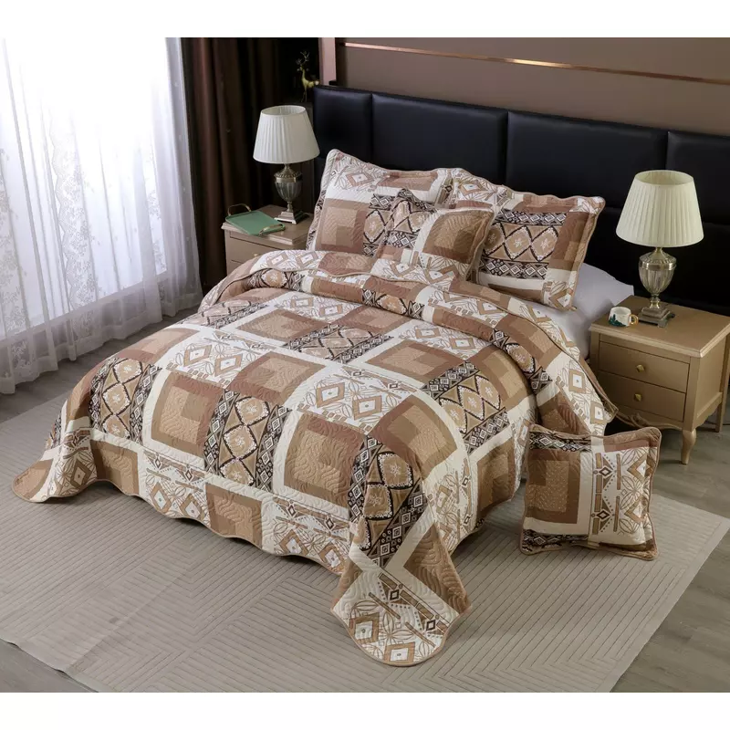 Set Cuvertura de Pat din Bumbac, 5 Piese- EAT38