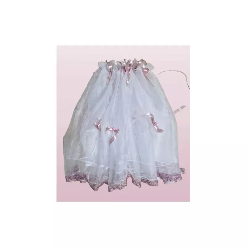 Decor Pentru Cristelnita Botez, Alb - Roz Pudra - BAB176