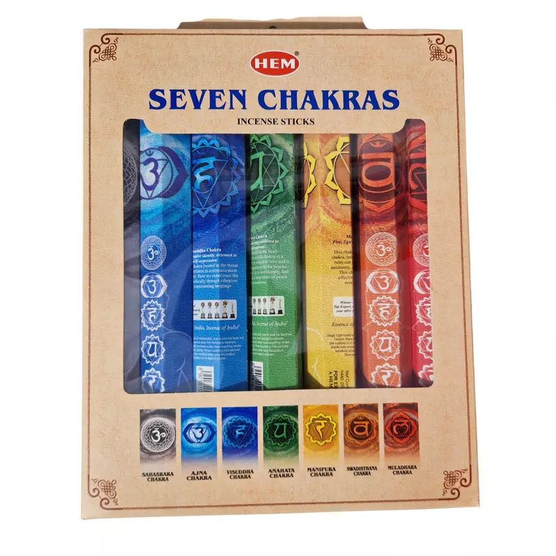 Kit Aromaterapie - 7 Chakras Betisoare Parfumate