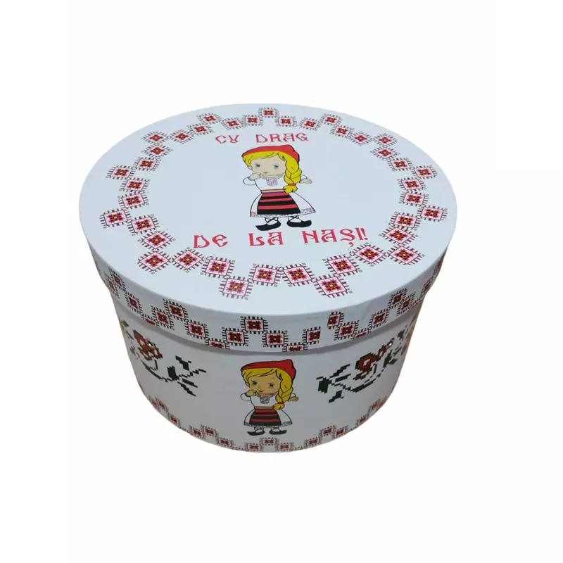 Cutie Transport Trusou Botez, Model Traditional Fetita - CTB37