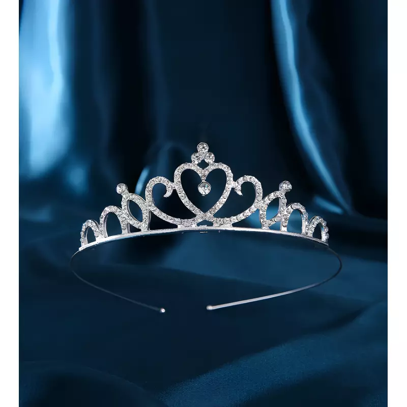 Diadema (Coronita) Mireasa cu Strasuri - Argintie - 390120