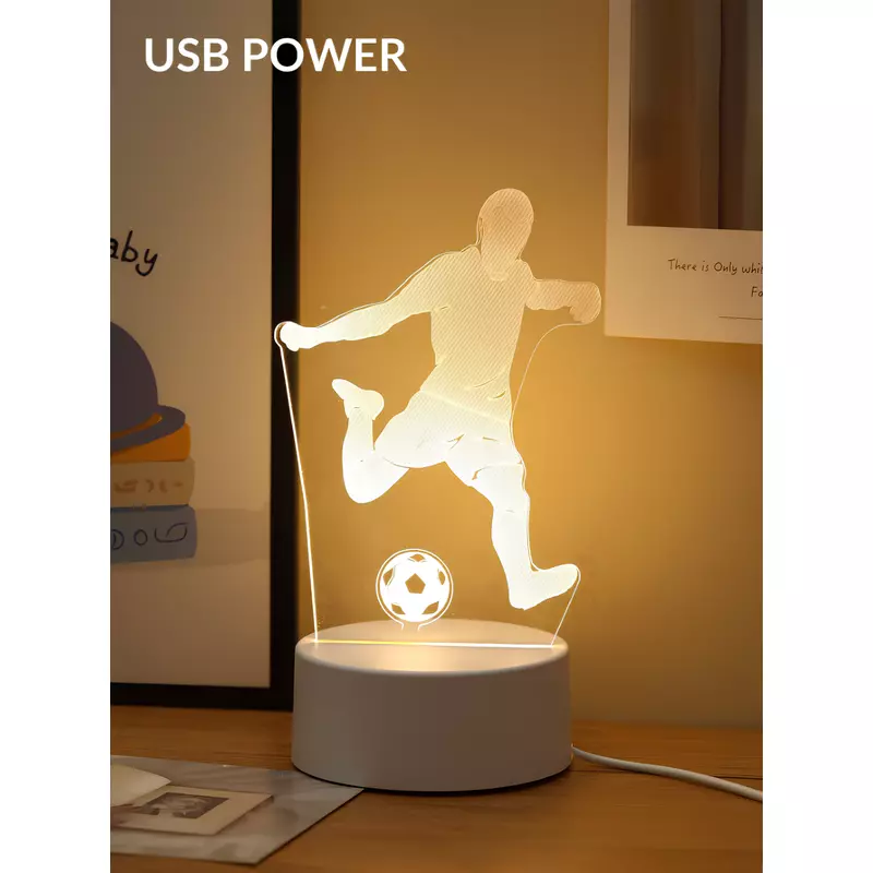 Lampa Decorativa 3D - Fotbalist - 11x17cm - 330150