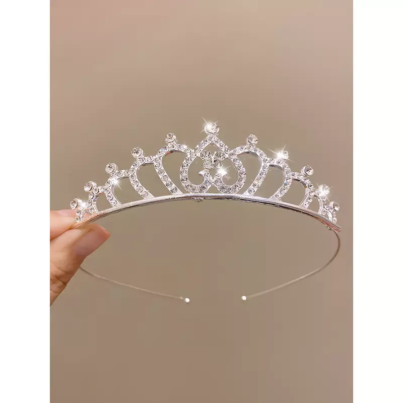 Diadema (Coronita) Mireasa cu Strasuri - Argintie - 676220