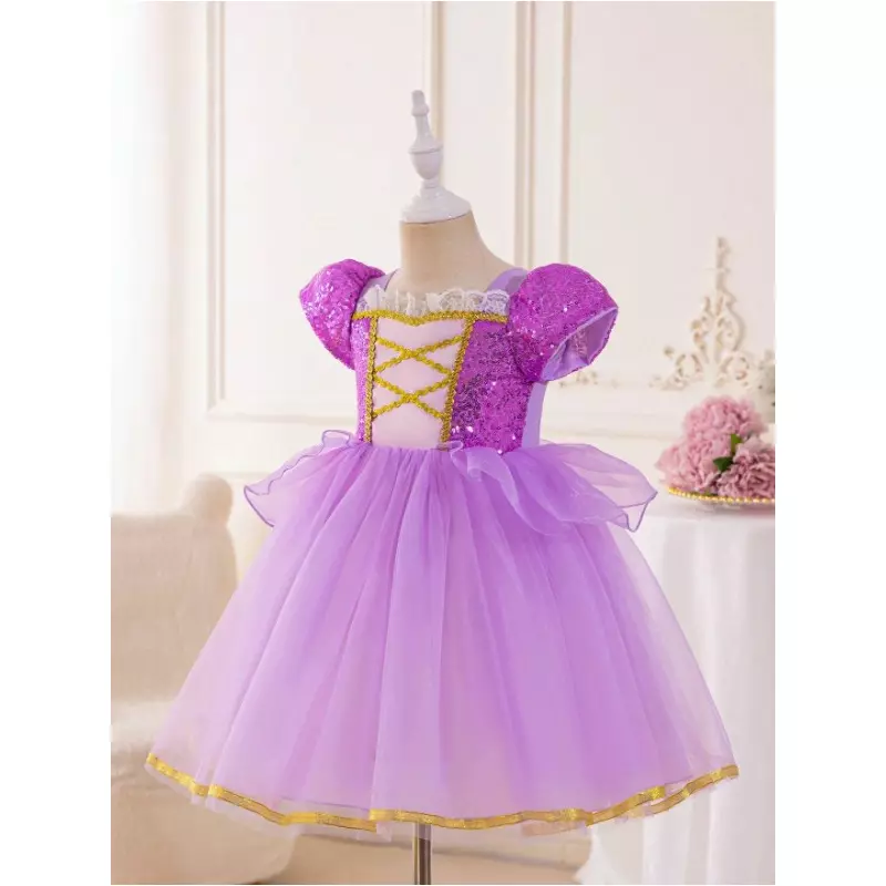 Costum Disney - Rochie Printesa Mov cu Sclipici