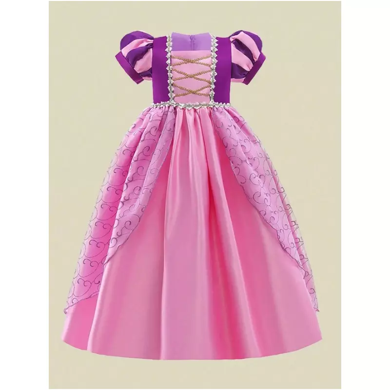Costum Disney - Rochie de Printesa Roz cu Mov