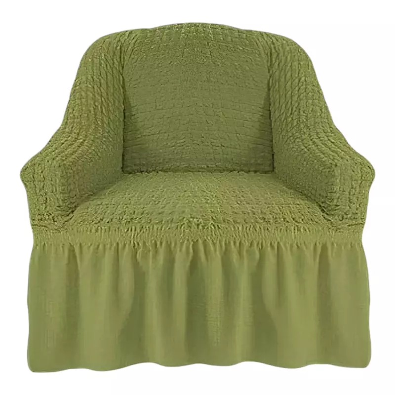 Husa Fotoliu Elastica cu Volane, Verde - HSE13