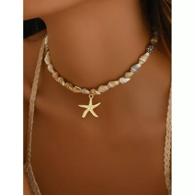Colier cu Scoici si Stea de Mare  - 026961