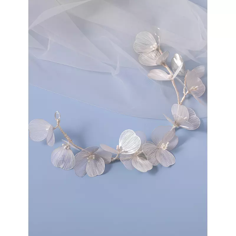 Accesoriu de Par Mireasa 32x7cm, Argintiu - 296668