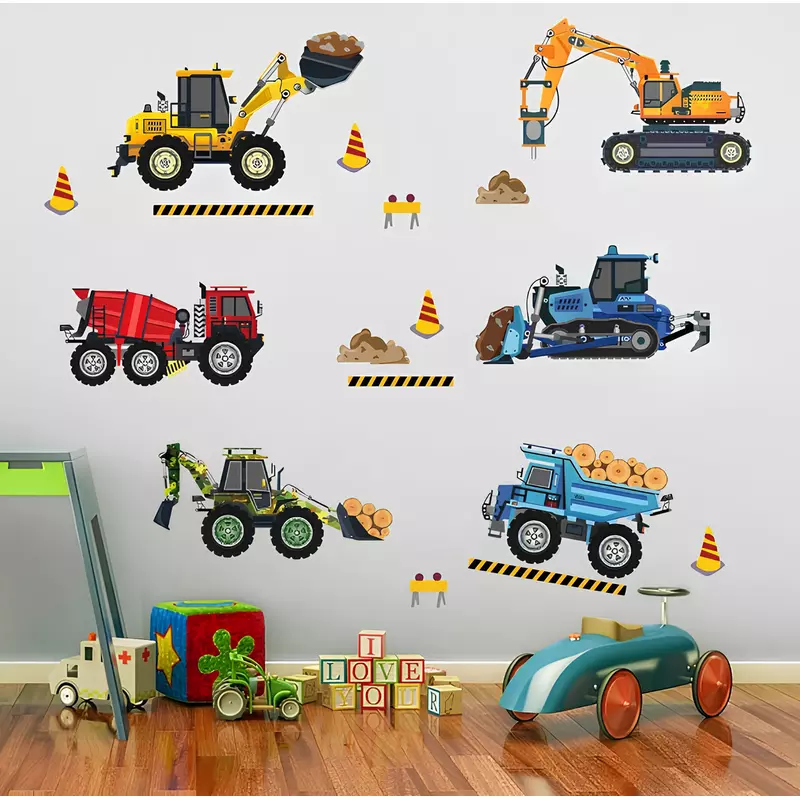 Sticker Perete Autocolant Vehicule - 70x58 cm - 258977