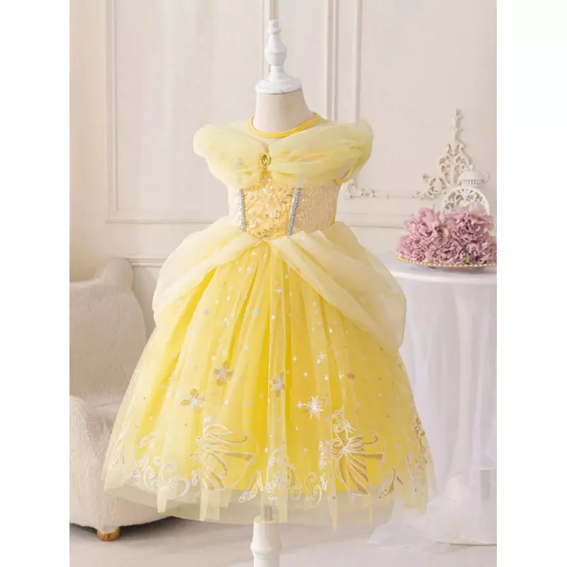 Costum Disney - Rochie Belle din Galbena Frumoasa si Bestia