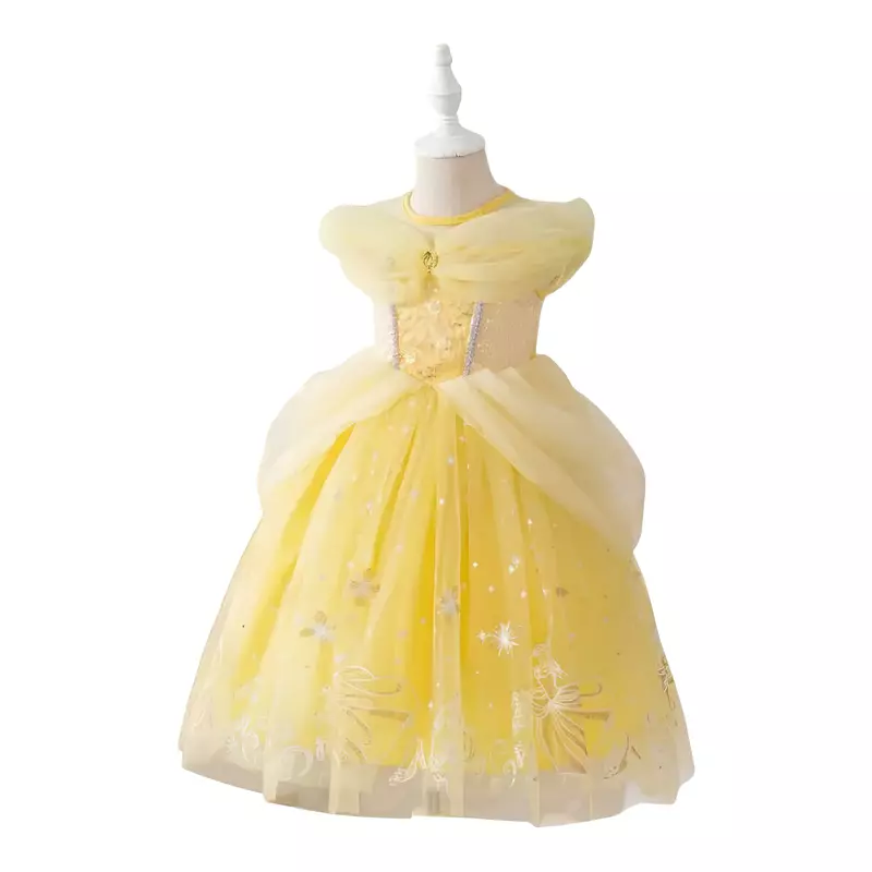 Costum Disney - Rochie Belle din Galbena Frumoasa si Bestia