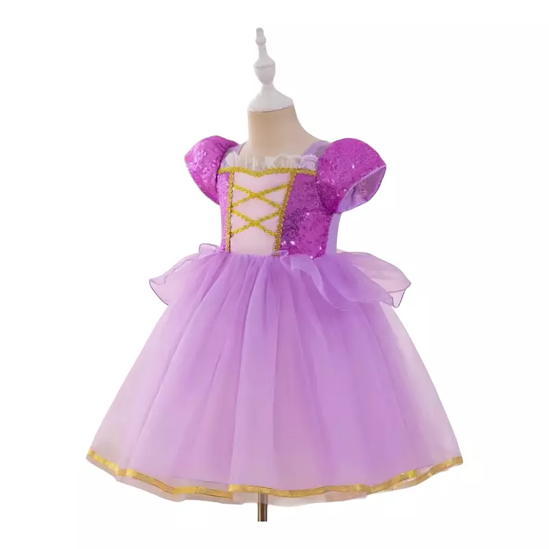 Costum Disney - Rochie Printesa Mov cu Sclipici